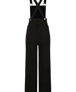Collectif Kayden 60's Dungarees Black New In