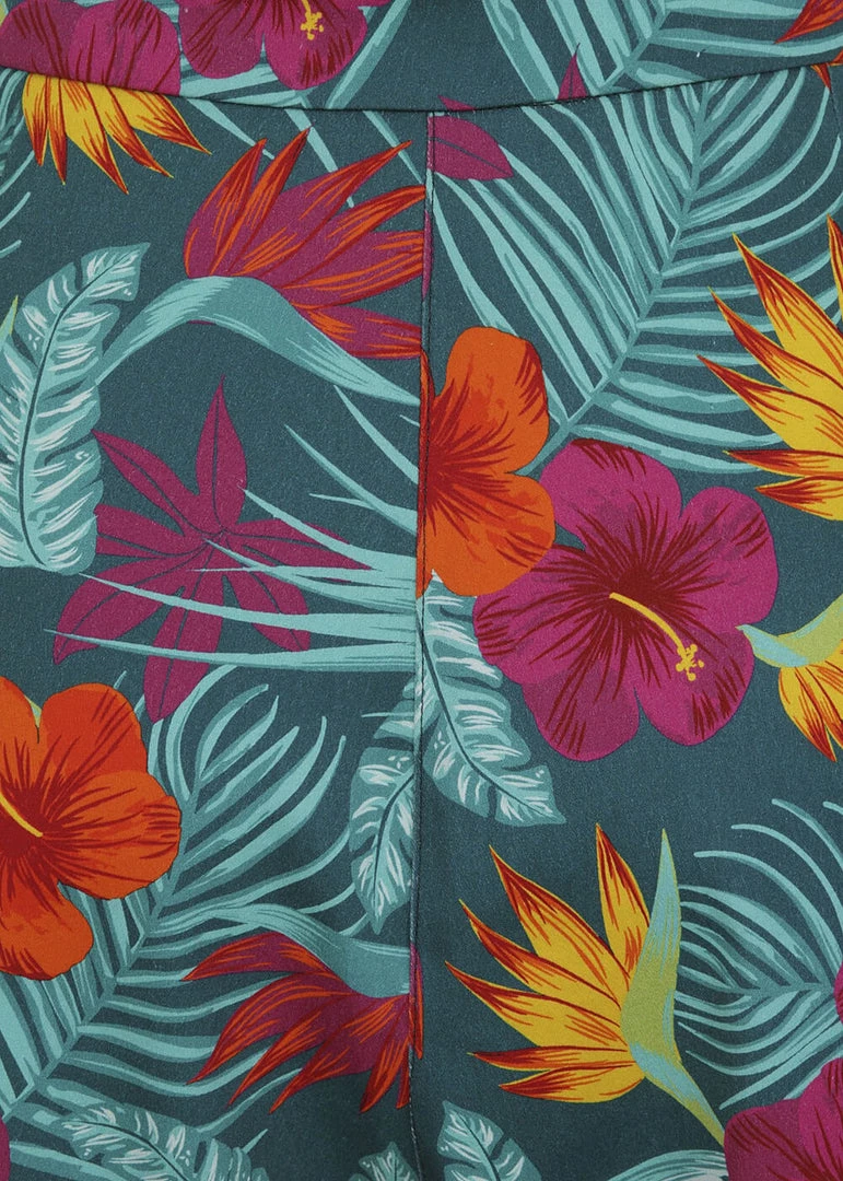 New In Collectif Adriana Tropico 50's Shorts Multi Colour