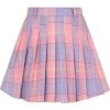 New In Collectif Daria Sweetheart Check Mini Skirt Pink