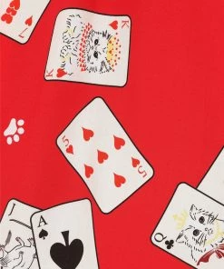 New In Collectif Megan Cat Croupier 50's Swing Skirt Red