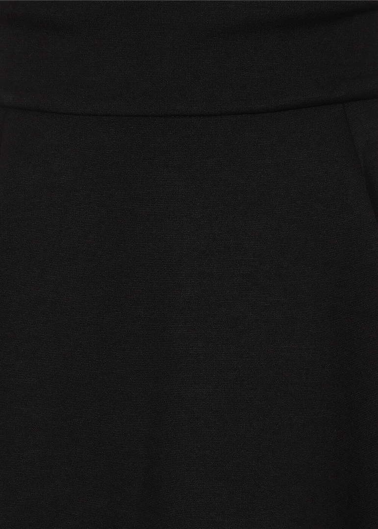 Collectif Klara Heart Suspender 60's Skater Skirt Black