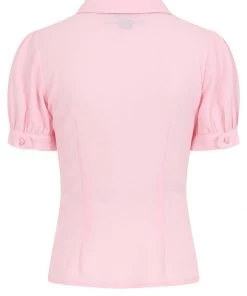 Collectif Erika Sweetheart 40's Blouse Pink New In