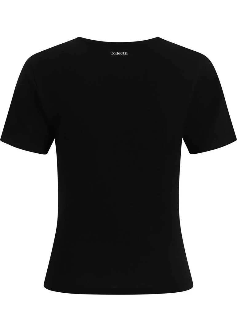 Collectif Ghouls Just Wanna Have Fun Girly T-Shirt Black