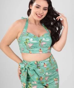 Collectif Adriana Motel Top Blue New In