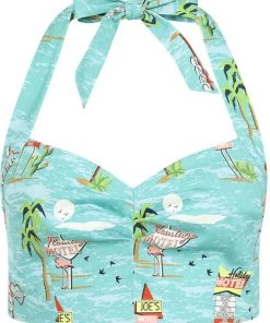 Collectif Adriana Motel Top Blue New In