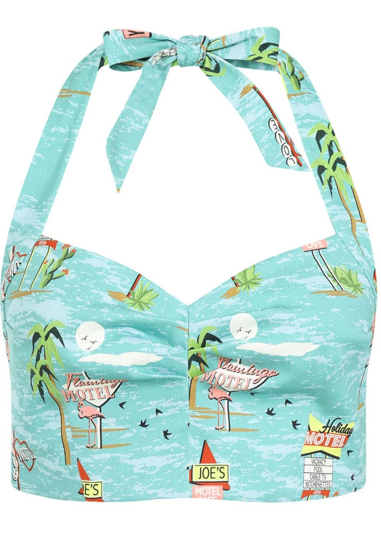 Collectif Adriana Motel Top Blue New In