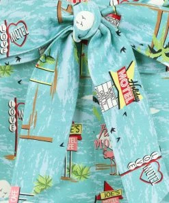 Collectif Eugenia Motel 50's Capris Trousers Blue New In