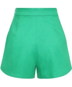 New In Collectif Emilia Banana Trim 50's Shorts Green
