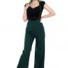 New In Collectif Glinda 40's Trousers Green