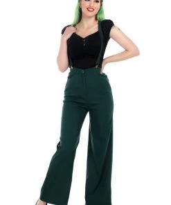 New In Collectif Glinda 40's Trousers Green
