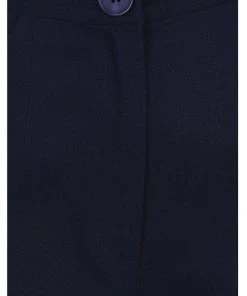 New In Collectif Glinda 40's Trousers With Braces Navy