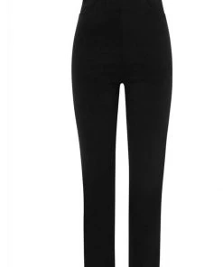 Collectif Tali Cigarette 50's Trousers Black New In