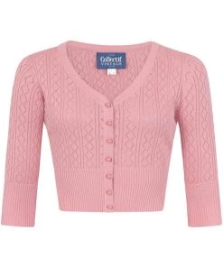 Collectif Linda 40's Cardigan Pink
