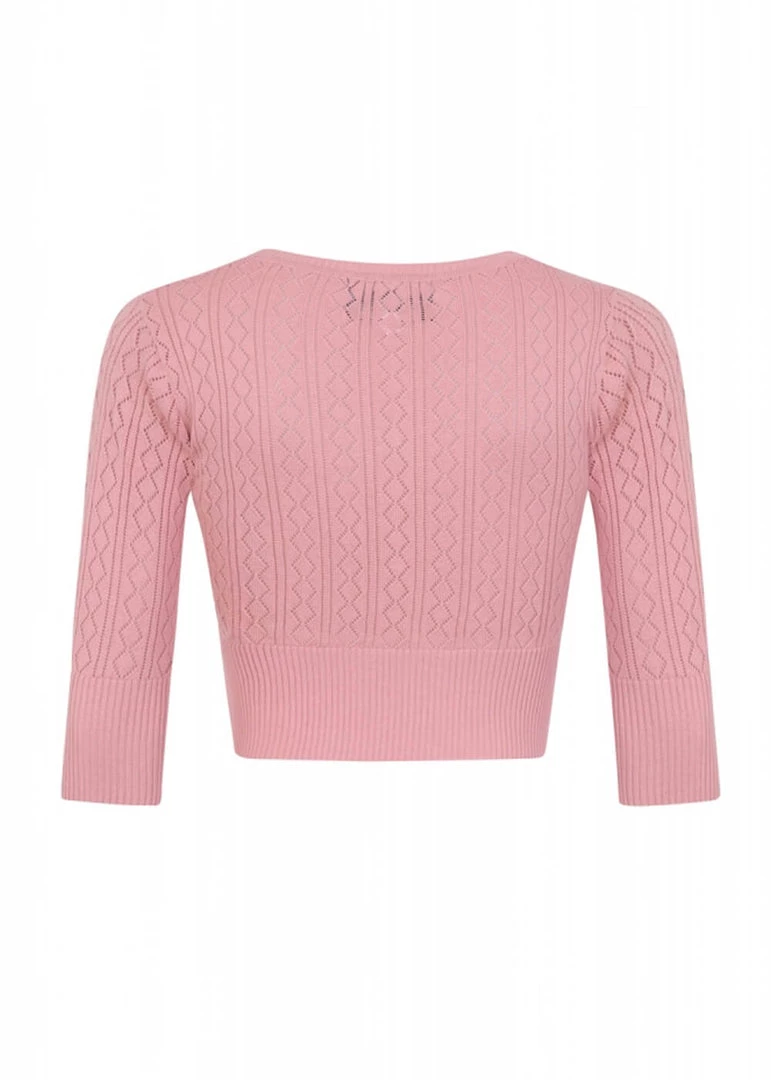 Collectif Linda 40's Cardigan Pink