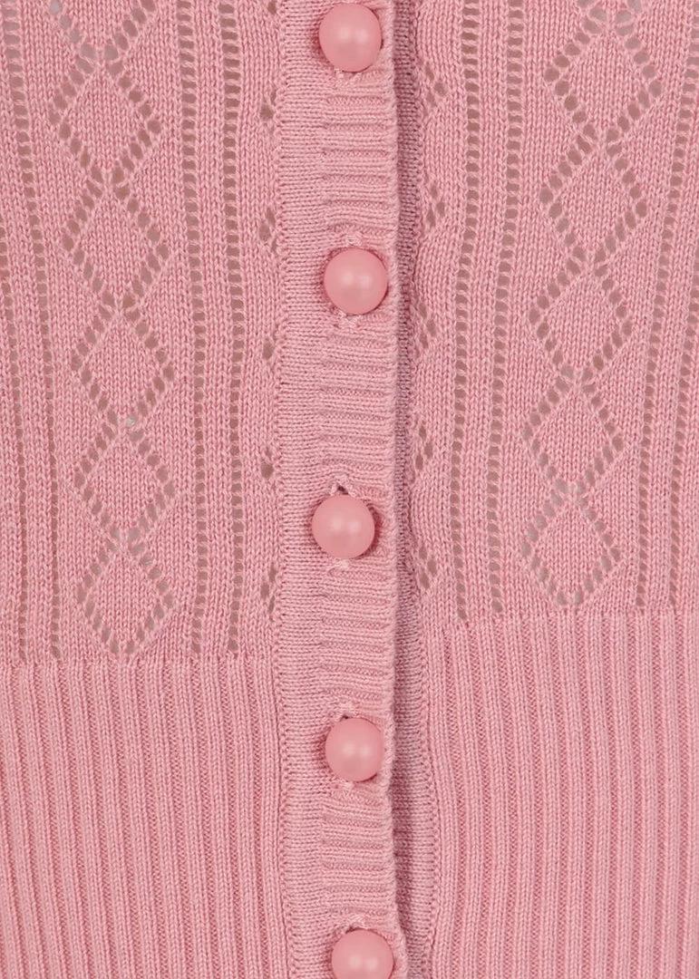 Collectif Linda 40's Cardigan Pink