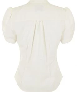Collectif Tura 40's Blouse Ivory New In