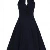 Collectif Hadley 50's Swing Dress Navy