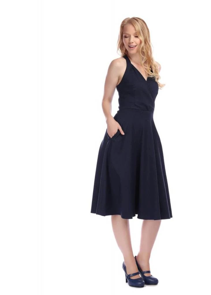 Collectif Hadley 50's Swing Dress Navy