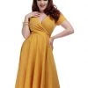 Collectif Maria 50's Swing Dress Mustard