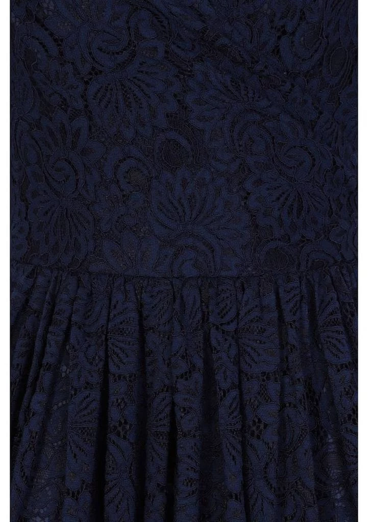 Collectif Nina Lace 50's Swing Dress Navy