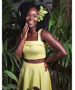 Collectif Giorgia Top Yellow New In