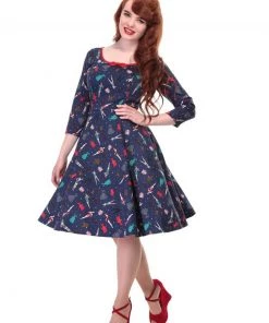 Collectif Willow Paperdoll 50's Swing Jurk New In
