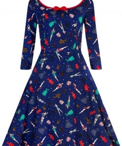 Collectif Willow Paperdoll 50's Swing Jurk New In