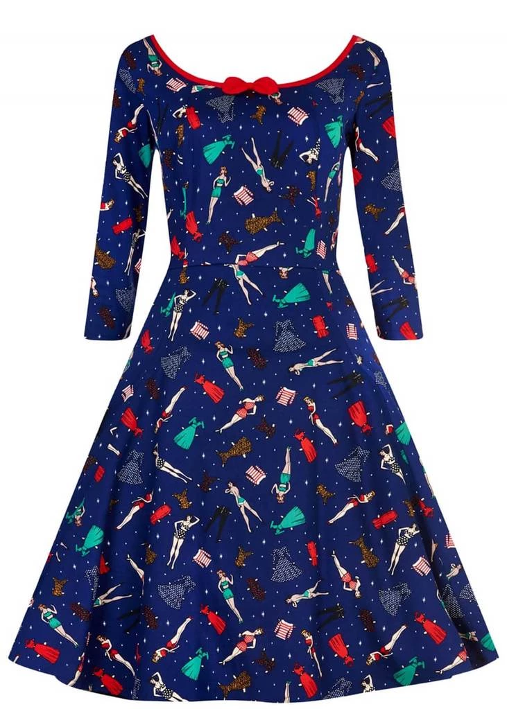 Collectif Willow Paperdoll 50's Swing Jurk New In