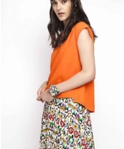 New In Compania Fantastica Dialgati Top Orange