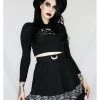 Coven United Batwing Short 80's Skirt Black
