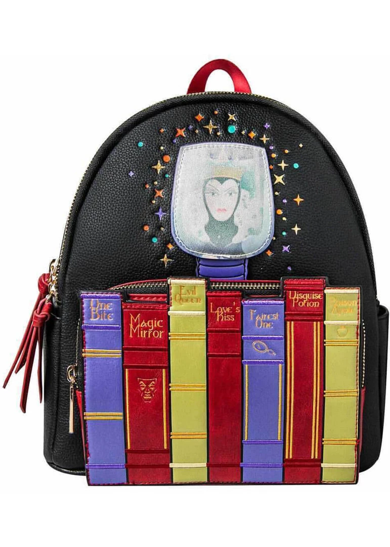 New In Danielle Nicole Disney Villains Evil Queen Backpack Black