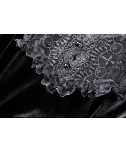 New In Dark In Love Mary Velvet Dress Black