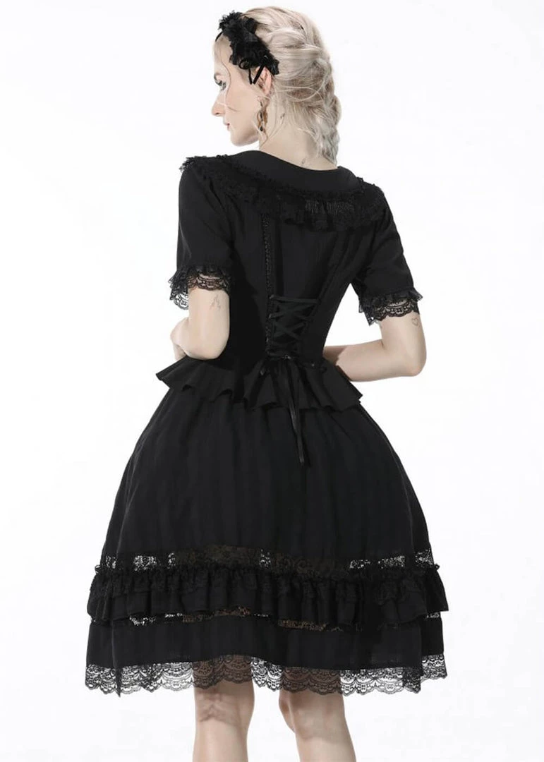 Dark In Love Adore Me 40's Blouse Black