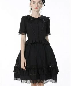 Dark In Love Adore Me 40's Blouse Black