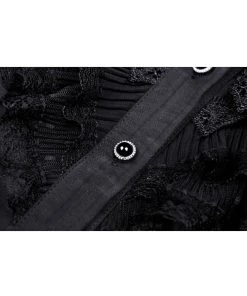 Dark In Love Dreadful 40's Blouse Black New In