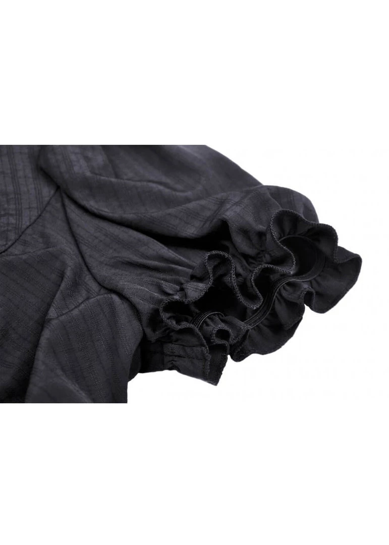 Dark In Love Dreadful 40's Blouse Black New In