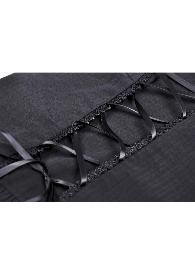 Dark In Love Dreadful 40's Blouse Black New In