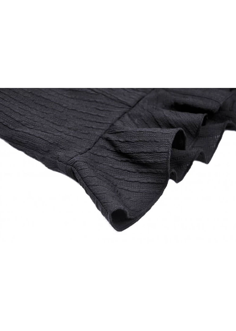 Dark In Love Dreadful 40's Blouse Black New In