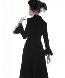 Dark In Love Crimson Peak Velvet Jacket Black New In