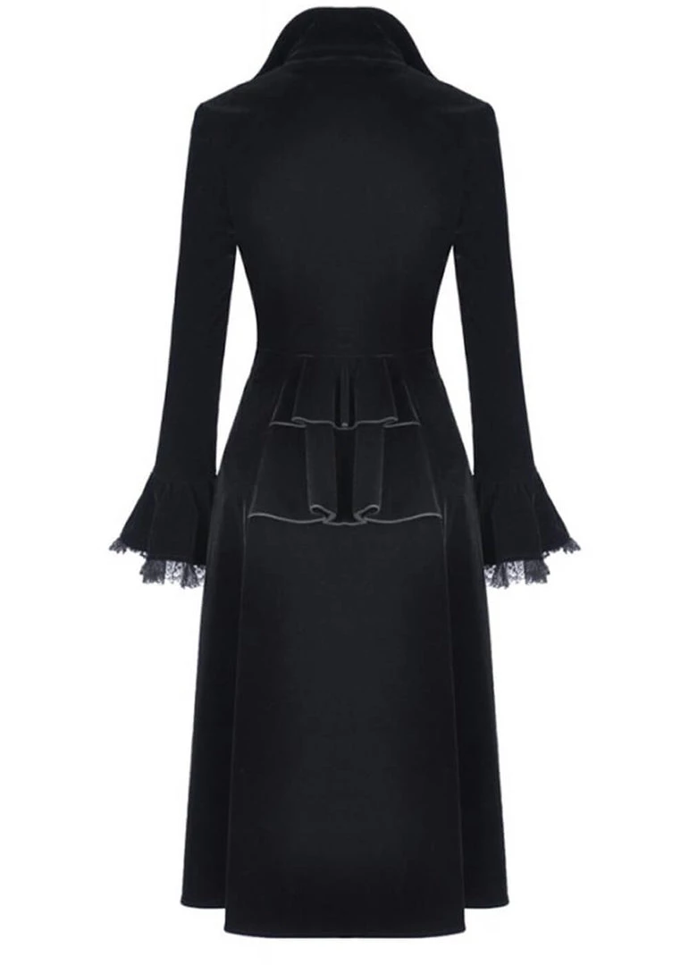 Dark In Love Crimson Peak Velvet Jacket Black New In