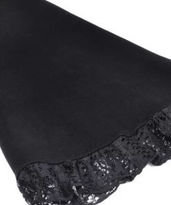 New In Dark In Love Moonlight Sonata Lace Top Black