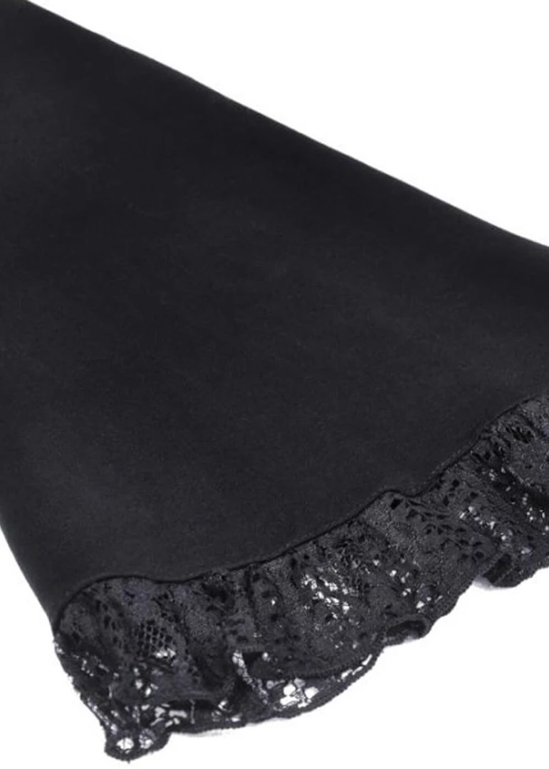 New In Dark In Love Moonlight Sonata Lace Top Black