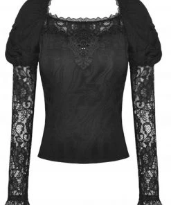 Dark In Love Symphony Lace Top Black New In