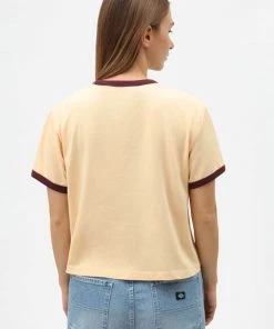 New In Dickies Dames Hellier T-Shirt Peach