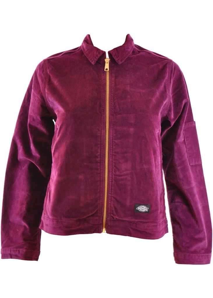 Dickies Ladies Sharpsburg Velvet Jacket Aubergine Purple