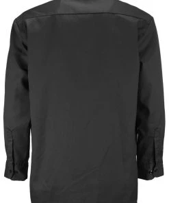 Dickies Mens Long Sleeve Work Shirt Black New In