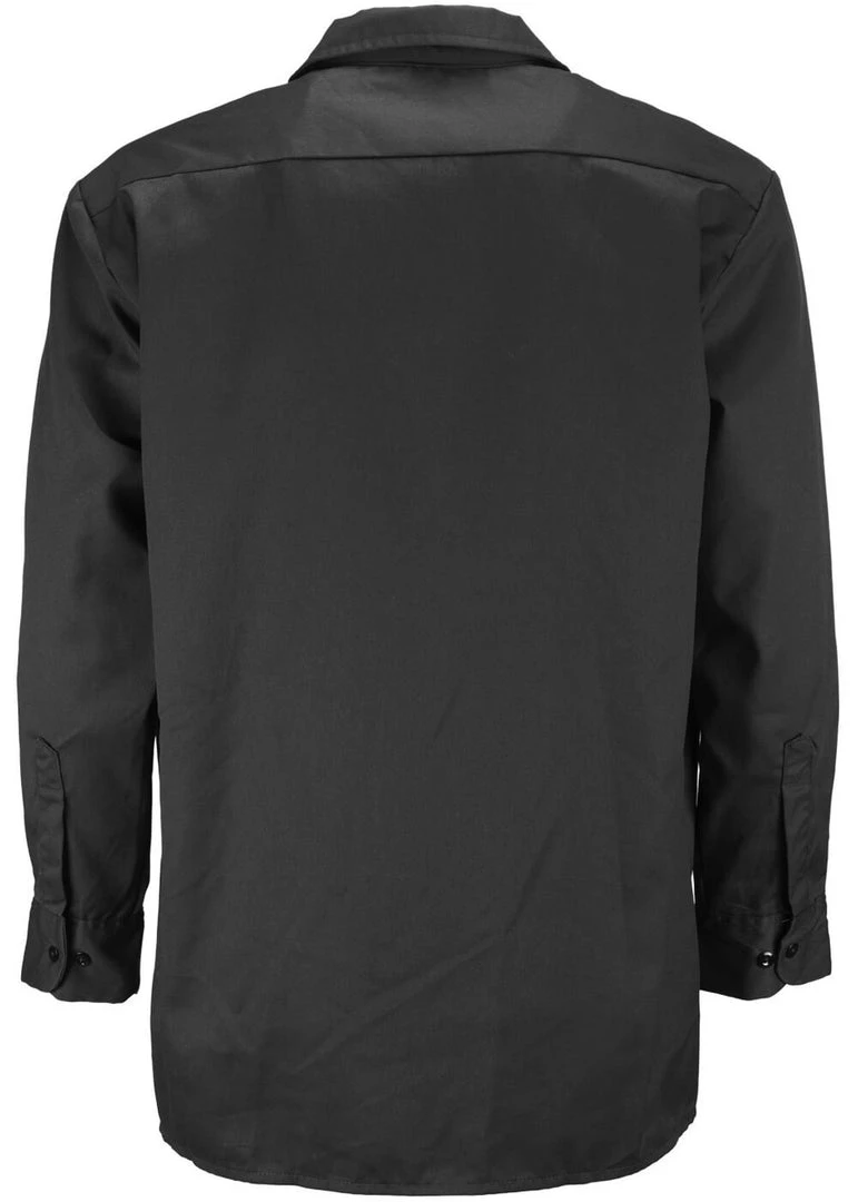 Dickies Mens Long Sleeve Work Shirt Black New In