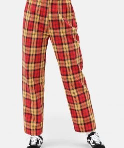 New In Dickies Womens New Iberia Trousers Red