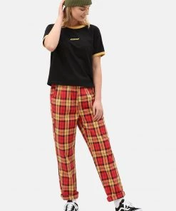 New In Dickies Womens New Iberia Trousers Red