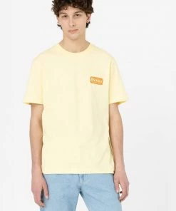 New In Dickies Mens Fircrest T-Shirt Pale Banana Yellow